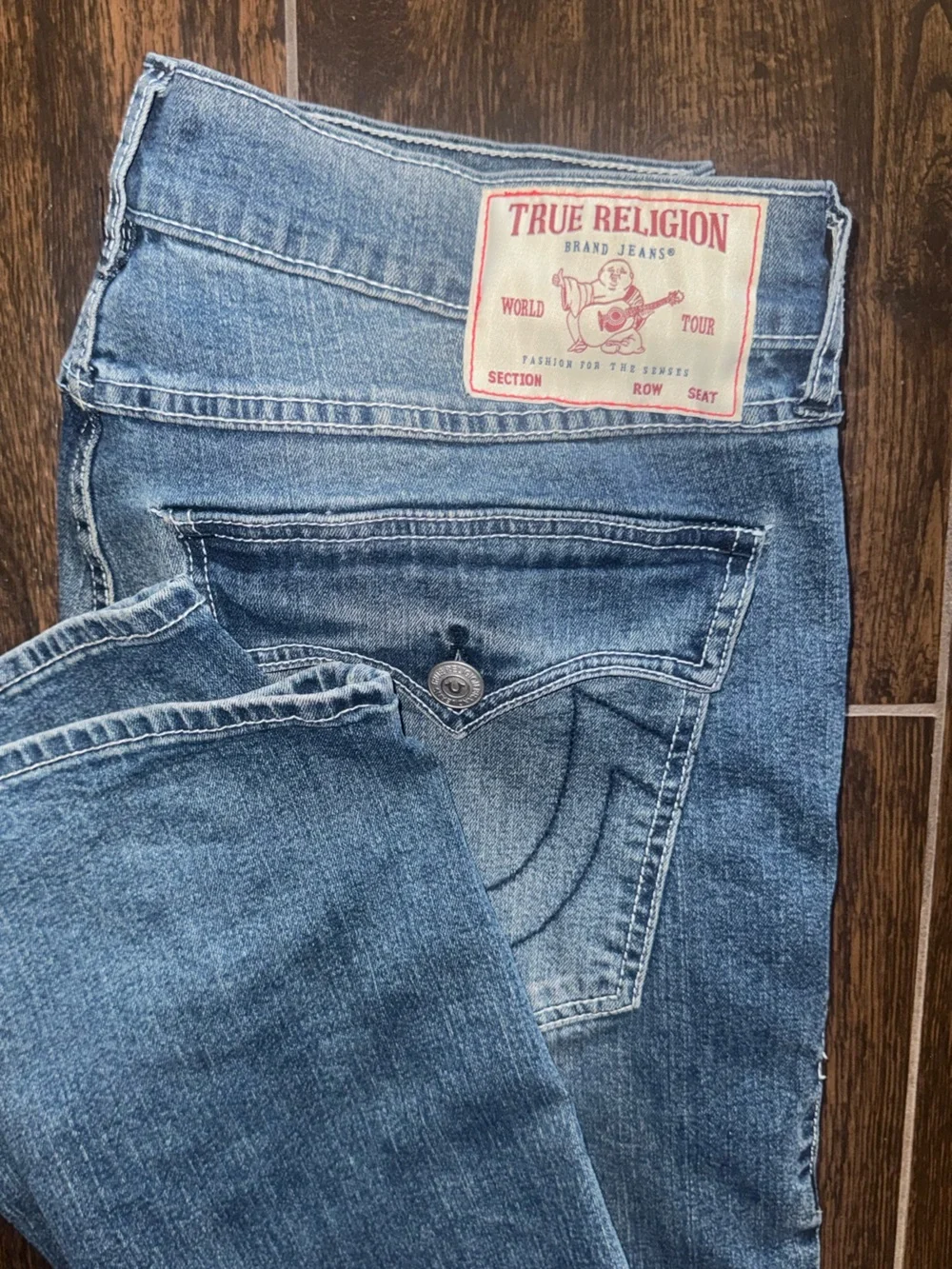 True Religion Ricky Relaxed Straight 34 x 32 EUC